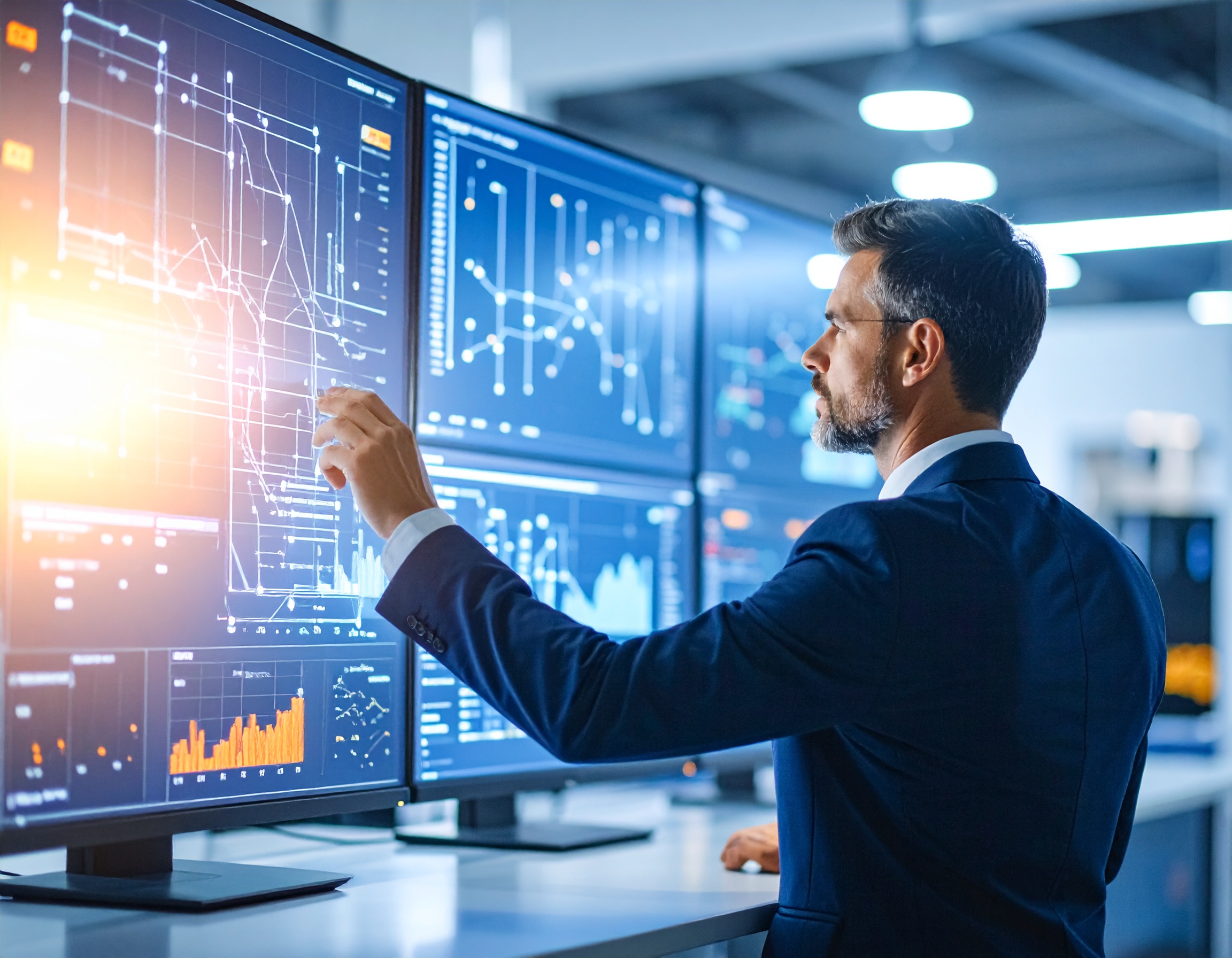 セキュリティに配慮したネットワーク構築を行うエンジニアのイメージ