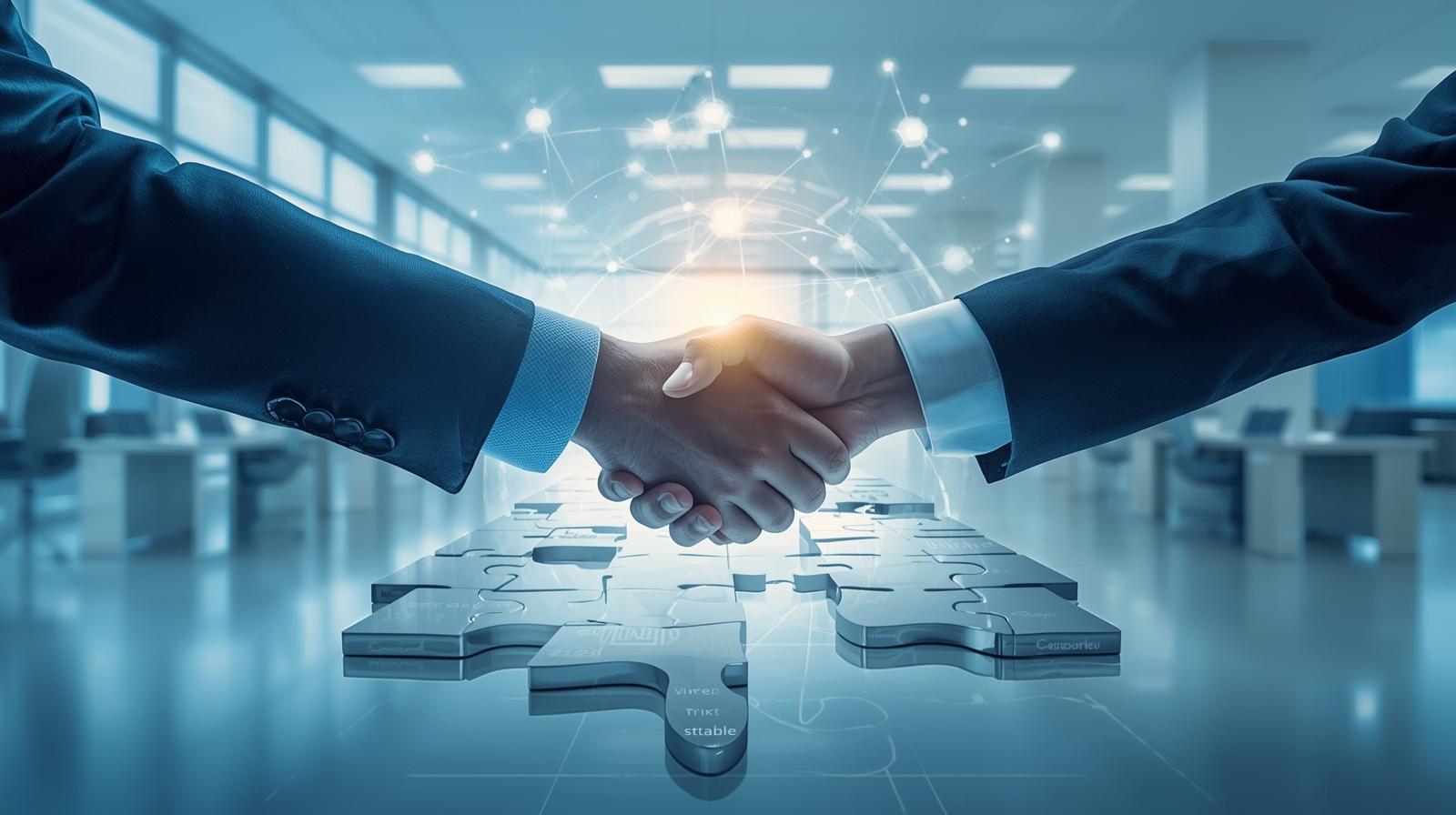 中小企業向けネットワーク管理の外注ガイド：属人化を解消しプロと提携するイメージ