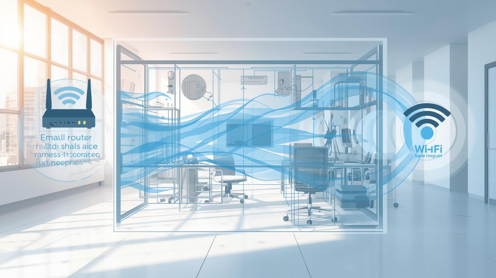 中小企業向けオフィスWi-Fi構築：家庭用ルーターの限界とプロによる設計の重要性を解説するアイキャッチ画像
