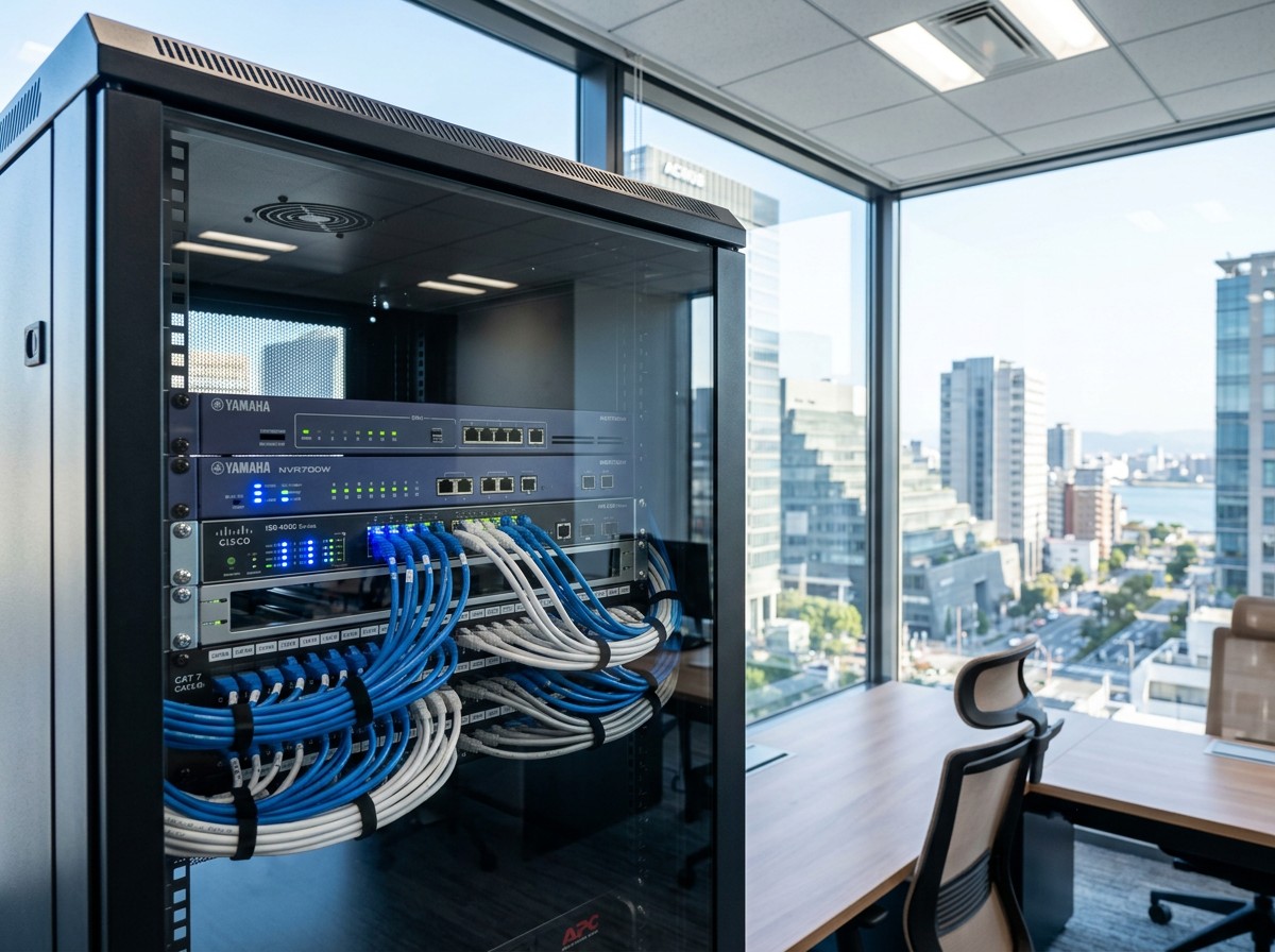 サーバーと10Gルーターのイメージ